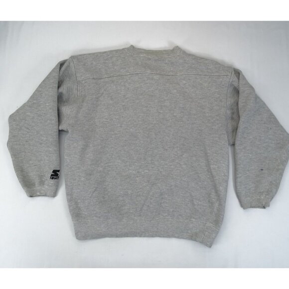 Vintage Starter Green Bay Packers NFL Stitched Gray Sweatshirt M Distressed - Picture 3 of 8